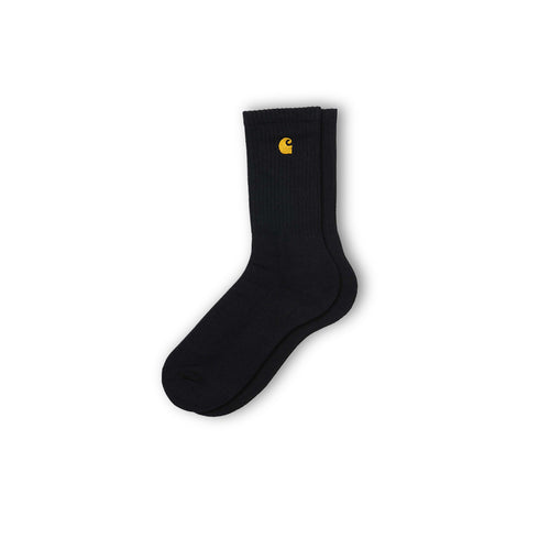 Carhartt WIP Chase Socks Black Front Degli Uberti Roma I026527_89_90